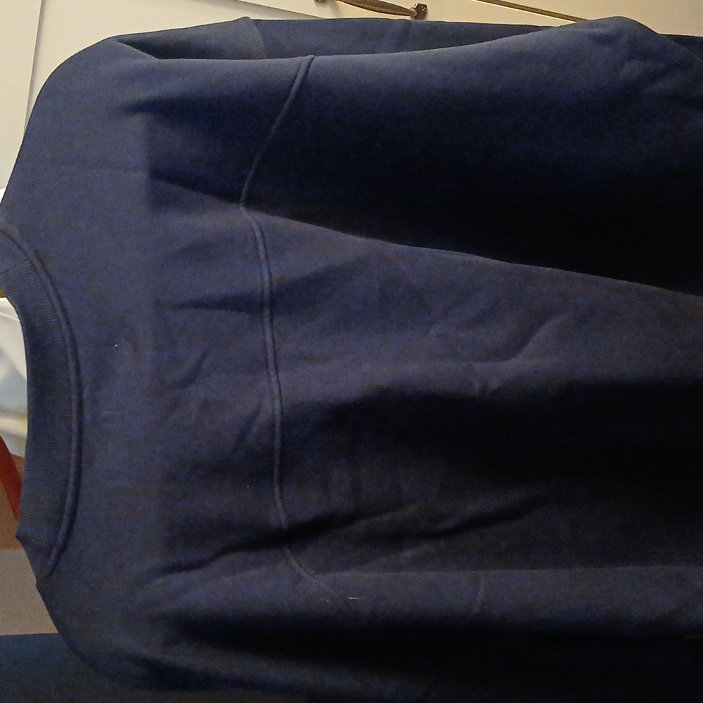 Women's Navy Blue Sweatshirt - Picture 5 of 5